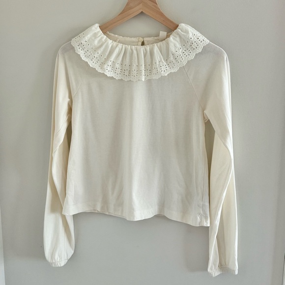 Crewcuts White Ruffled Top - Picture 2 of 8